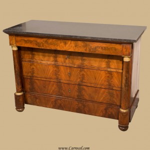 Antique French Empire Marble Top Commode Antique Commodes