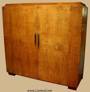 French 1930s Mapa Walnut Art Deco Armoire Antiques Toronto