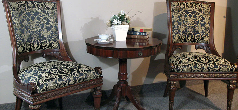 black and gold custom dining chairs