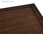 Modern Custom Made Art Deco Walnut and Burled Walnut Dining Table