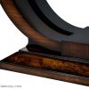Custom Made Art Deco Mahogany Dining Table with Rosewood Banding
