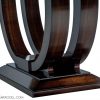 Custom Made Art Deco Mahogany Dining Table with Rosewood Banding