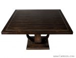 Macassar Ebony Square Walnut Dining Table