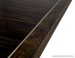Macassar Ebony Square Walnut Dining Table