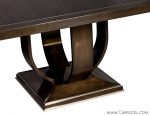 Macassar Ebony Square Walnut Dining Table