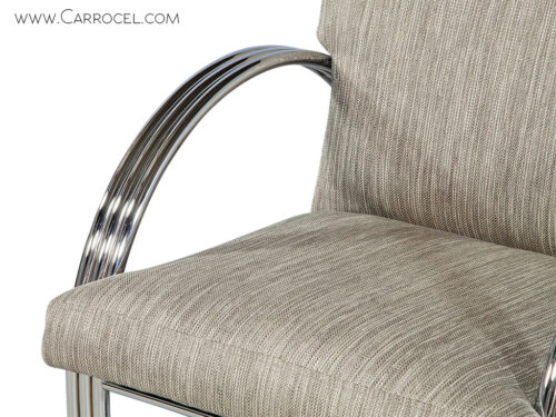 Pair of Vintage Chrome Frame Chairs