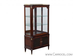 French Mahogany Vitrine