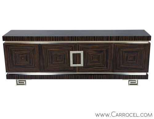 Bow Front Distressed French Country Buffet