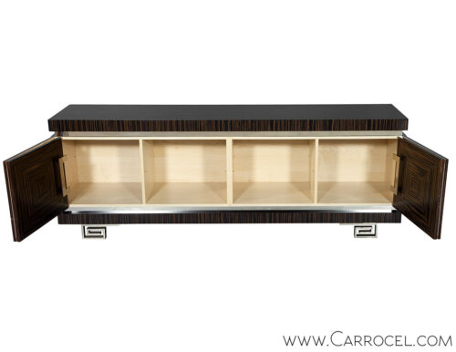 Bow Front Distressed French Country Buffet
