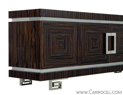 Bow Front Distressed French Country Buffet