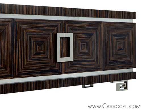 Bow Front Distressed French Country Buffet