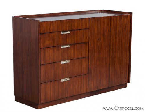 Art Deco Inspired Walnut Server Cabinet by Ralph Lauren