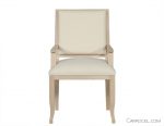 Curved Leg Deco Custom Dining Chair - Arm