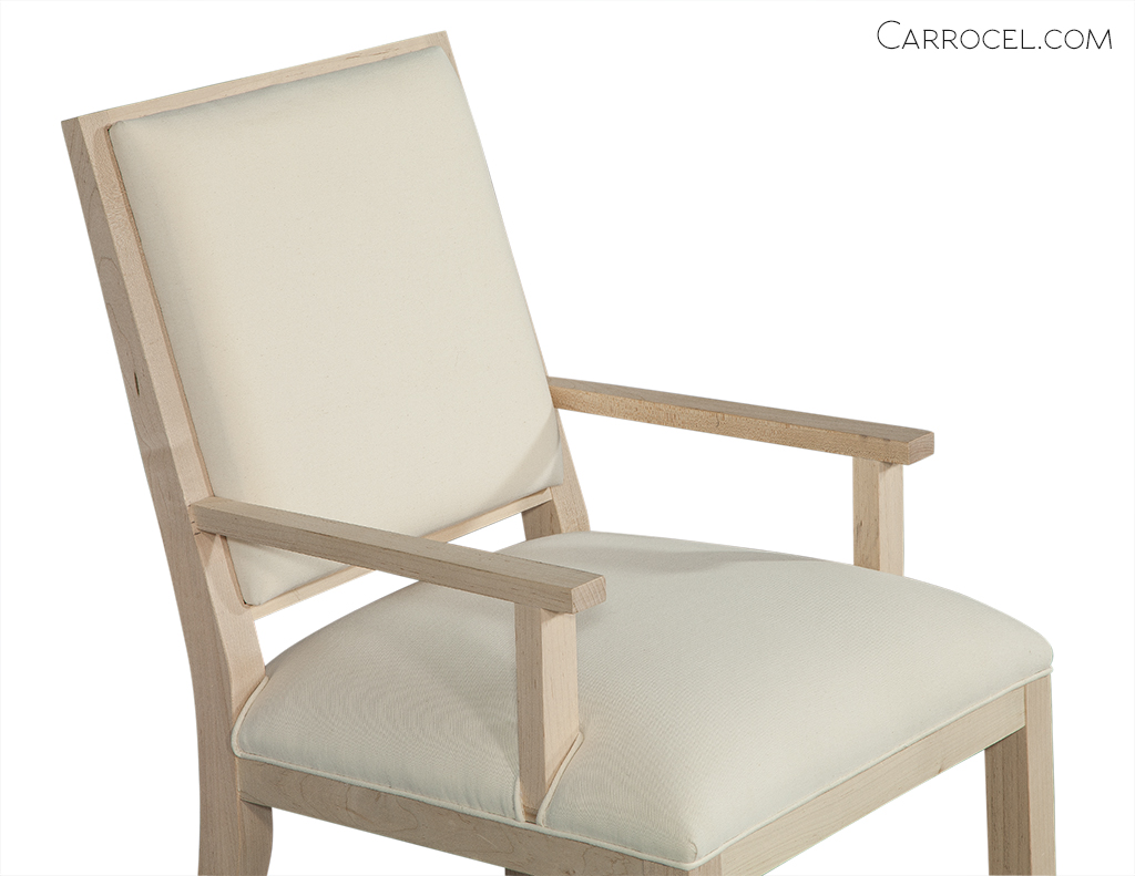 Curved Leg Deco Custom Dining Chair - Arm