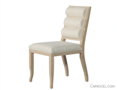 Curved Leg Deco Custom Dining Chair - Side