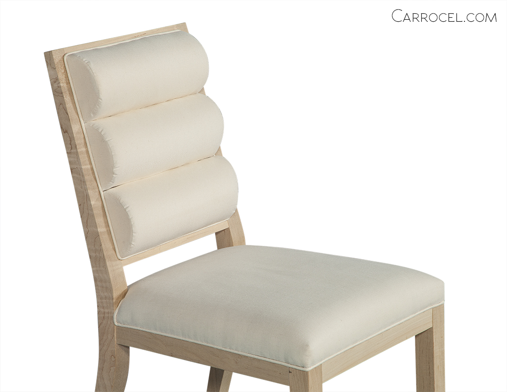 Curved Leg Deco Custom Dining Chair - Side