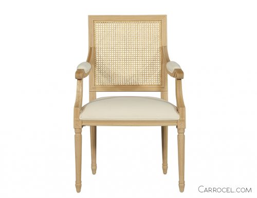 Louis Capet Custom Cane Dining Chair – Arm