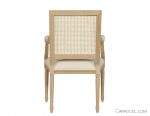 Louis Capet Custom Cane Dining Chair - Arm