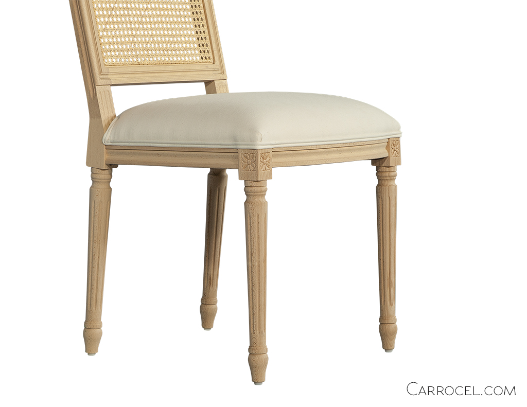 Louis Capet Custom Cane Dining Chair - Side