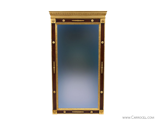 Regency Style Gold Leaf Mahogany Mirror