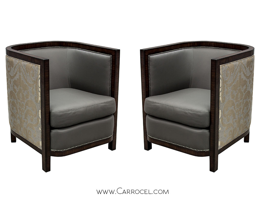Zebrano Wood Living Room Chairs