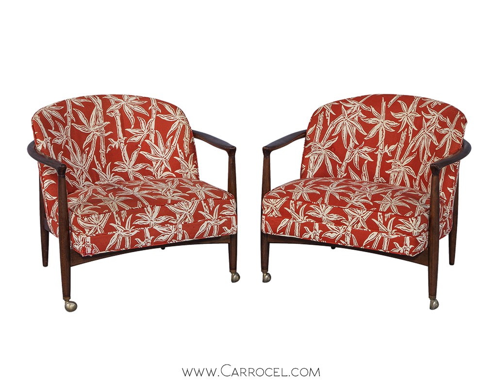 Pair of Mid-Century Accent Chairs by Selig