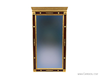 Custom Made Regency Style Gold Leaf Mahogany Mirror