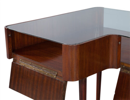 Louis XVI Style Mahogany Greek Key Display Console