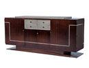 French Art Deco Rosewood and Slate Grey Sideboard Circa