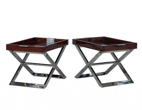 Pair of Modern Tray Tables by Ralph Lauren