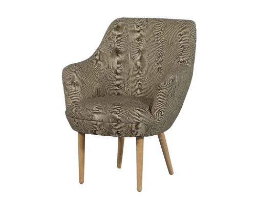 Modern Upholstered Arm Chair by Kelly Wearstler