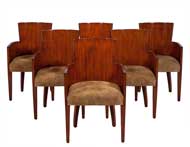 Set of Six Modern Hollywood Armchairs