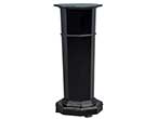 Vintage black pedestal column