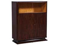 Compact art deco mahogany cabinet