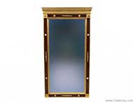 Custom made regency style gold leaf mahogany mirror