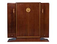 French art deco rosewood armoire