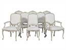 Set of 8 Carrocel Custom Louis Quinze Dining Chairs
