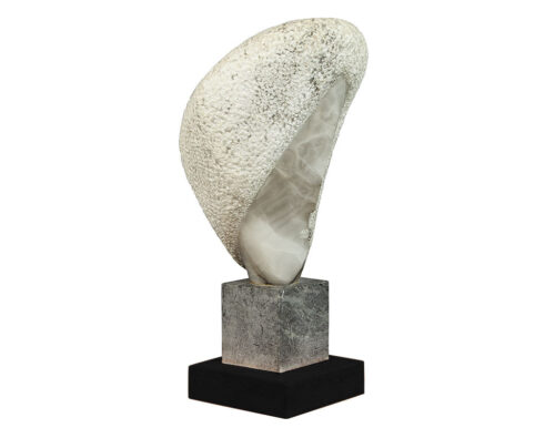 Hand Carved Stylized Stone Sculpture by Daniel Pokorn