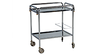 Mid-Century Modern Chrome Serving Cart