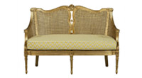 Louis XVI Cane Back Settee