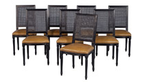 Custom Louis Capet Side Chairs – Set of 8