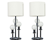 Pair of Mid Century Globe Table Lamps