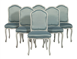 Louis XV Style Upholstered Dining Chairs Set