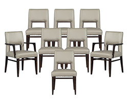 Set of 8 Carrocel Custom Finito Dining Chairs