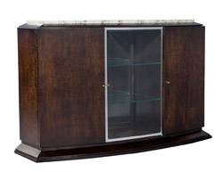 French Art Deco Marble Top Sideboard