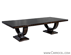 Custom Macassar Ebony Dining Table