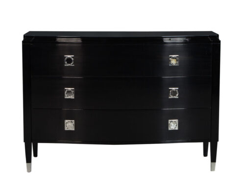 Black Lacquered Chest of Drawers Mayfair Dresser by Ralph Lauren