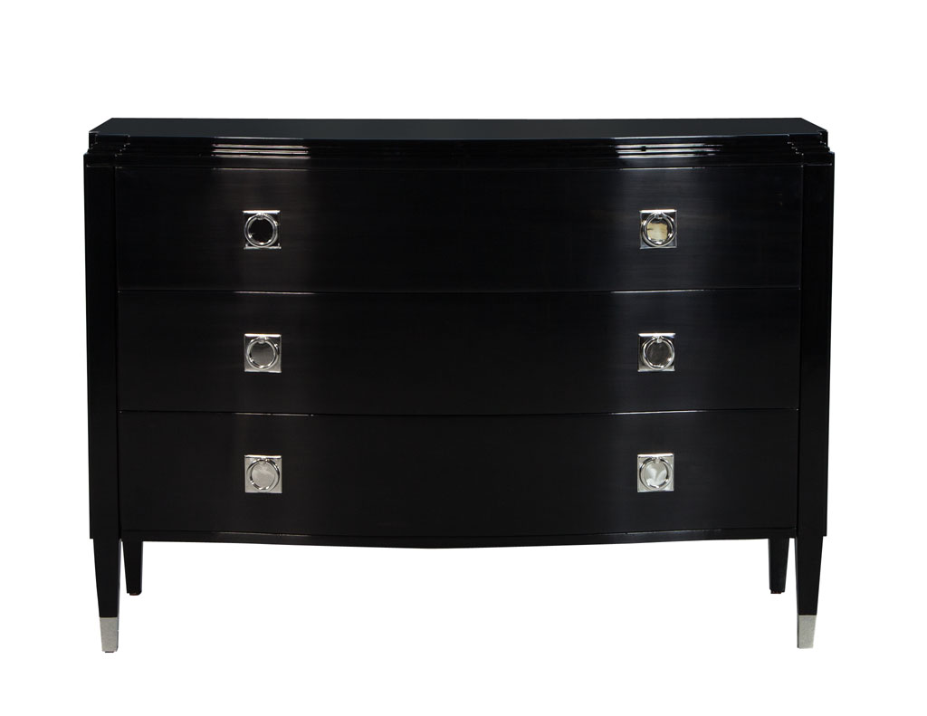 Black Lacquered Dresser Chest Carrocel Fine Furniture