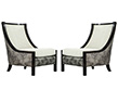 Pair of Custom Modern Lounge Chairs by Carrocel