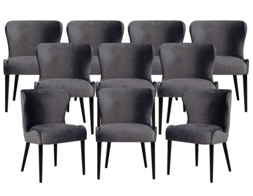 Set of 10 Custom Gustav Modern Dining Chairs